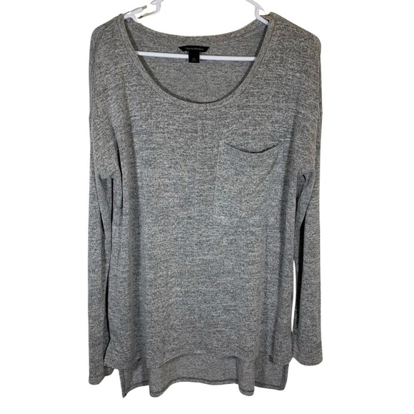 Banana Republic Soft Space-Dyed High-Low Gray Tunic, Women's Medium - Picture 1 of 5